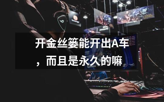 开金丝篓能开出A车，而且是永久的嘛-第1张-游戏信息-龙启网