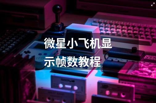 微星小飞机显示帧数教程-第1张-游戏信息-龙启网