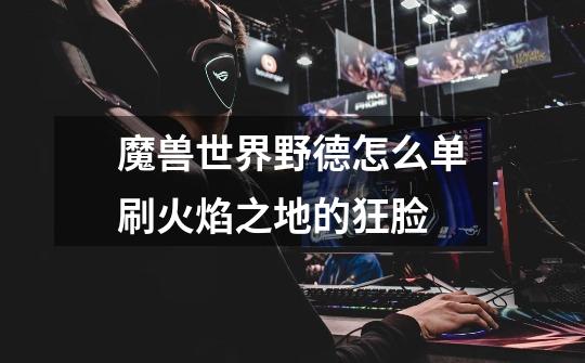 魔兽世界野德怎么单刷火焰之地的狂脸-第1张-游戏信息-龙启网