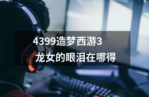 4399造梦西游3 龙女的眼泪在哪得-第1张-游戏信息-龙启网