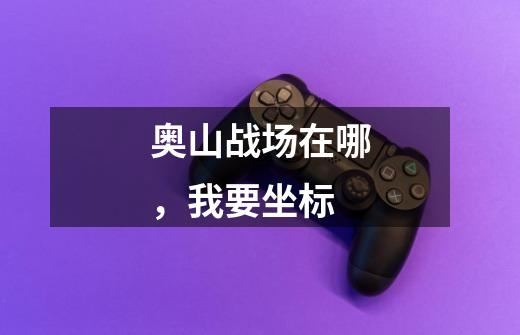 奥山战场在哪,我要坐标-第1张-游戏信息-龙启网