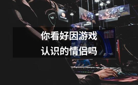 你看好因游戏认识的情侣吗-第1张-游戏信息-龙启网
