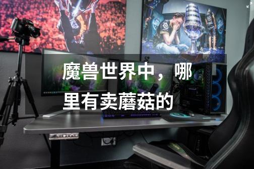 魔兽世界中，哪里有卖蘑菇的-第1张-游戏信息-龙启网