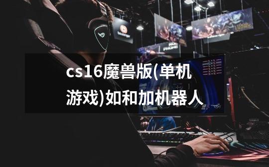 cs1.6魔兽版(单机游戏)如和加机器人-第1张-游戏信息-龙启网