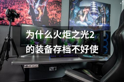 为什么火炬之光2的装备存档不好使-第1张-游戏信息-龙启网