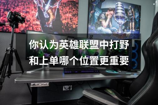 你认为英雄联盟中打野和上单哪个位置更重要-第1张-游戏信息-龙启网