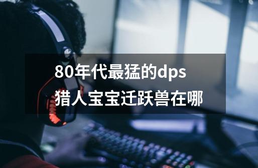 80年代最猛的dps猎人宝宝迁跃兽在哪-第1张-游戏信息-龙启网