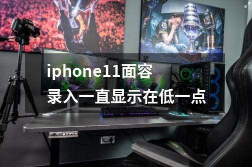 iphone11面容录入一直显示在低一点-第1张-游戏信息-龙启网