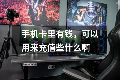 手机卡里有钱，可以用来充值些什么啊-第1张-游戏信息-龙启网