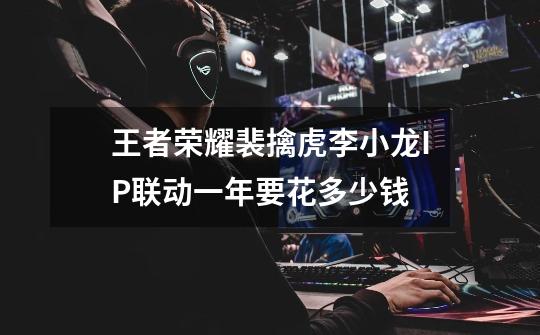 王者荣耀裴擒虎李小龙IP联动一年要花多少钱-第1张-游戏信息-龙启网
