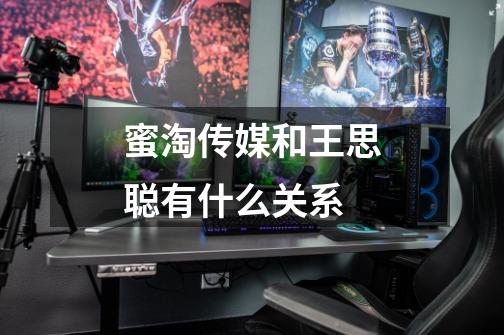 蜜淘传媒和王思聪有什么关系-第1张-游戏信息-龙启网
