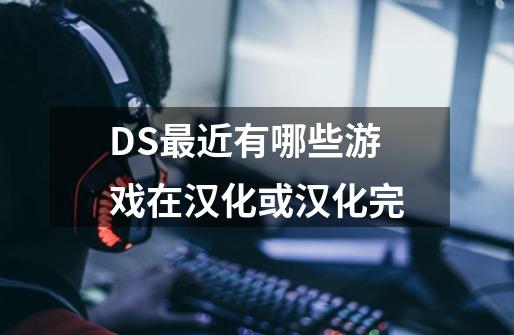 DS最近有哪些游戏在汉化或汉化完-第1张-游戏信息-龙启网