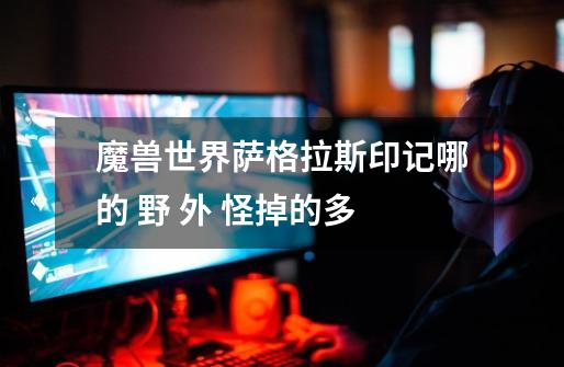魔兽世界萨格拉斯印记哪的 野 外 怪掉的多-第1张-游戏信息-龙启网