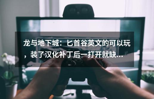 龙与地下城:匕首谷英文的可以玩,装了汉化补丁后一打开就缺少binkw32.dll,求高手指点。-第1张-游戏信息-龙启网
