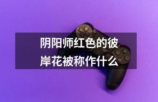 阴阳师红色的彼岸花被称作什么-第1张-游戏信息-龙启网