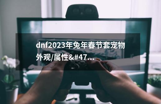 dnf2023年兔年春节套宠物外观/属性/装备一览-第1张-游戏信息-龙启网