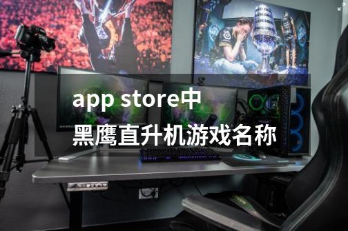app store中黑鹰直升机游戏名称-第1张-游戏信息-龙启网