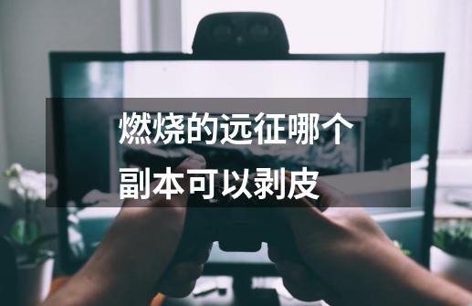 燃烧的远征哪个副本可以剥皮-第1张-游戏信息-龙启网