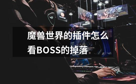 魔兽世界的插件怎么看BOSS的掉落-第1张-游戏信息-龙启网