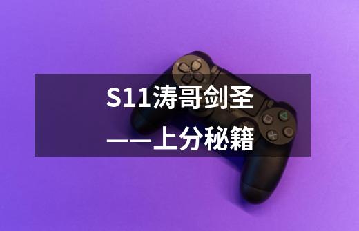 S11涛哥剑圣——上分秘籍-第1张-游戏信息-龙启网