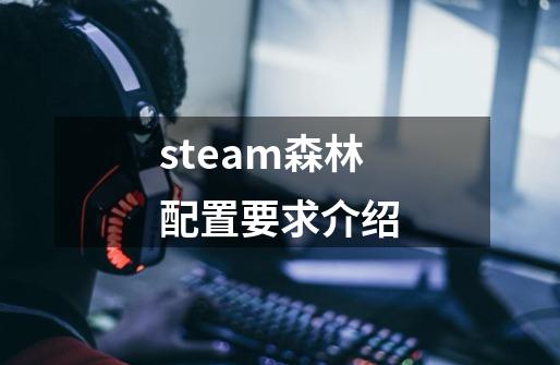 steam森林配置要求介绍-第1张-游戏信息-龙启网