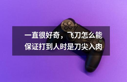 一直很好奇,飞刀怎么能保证打到人时是刀尖入肉-第1张-游戏信息-龙启网