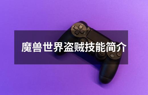 魔兽世界盗贼技能简介-第1张-游戏信息-龙启网