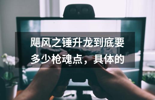 飓风之锤升龙到底要多少枪魂点,具体的-第1张-游戏信息-龙启网