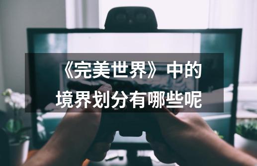 《完美世界》中的境界划分有哪些呢-第1张-游戏信息-龙启网