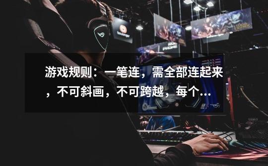 游戏规则:一笔连,需全部连起来,不可斜画,不可跨越,每个点只可连一次,不可回笔。-第1张-游戏信息-龙启网