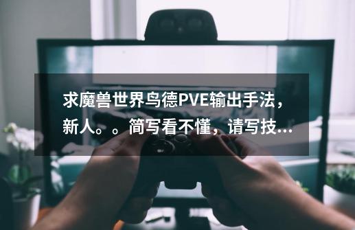 求魔兽世界鸟德PVE输出手法,新人。。简写看不懂,请写技能的时候写的详细些。。。在此谢谢了-第1张-游戏信息-龙启网