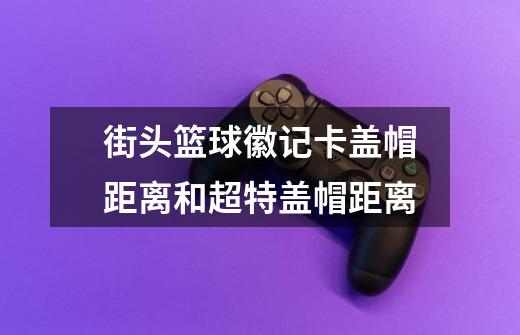 街头篮球徽记卡盖帽距离和超特盖帽距离-第1张-游戏信息-龙启网
