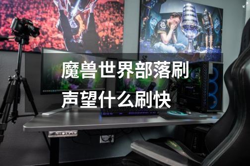 魔兽世界部落刷声望什么刷快-第1张-游戏信息-龙启网