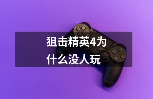 狙击精英4为什么没人玩-第1张-游戏信息-龙启网
