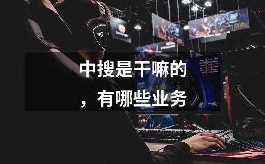 中搜是干嘛的,有哪些业务-第1张-游戏信息-龙启网