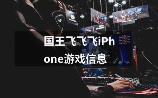 国王飞飞飞iPhone游戏信息-第1张-游戏信息-龙启网