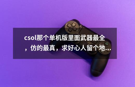 csol那个单机版里面武器最全，仿的最真，求好心人留个地址，谢谢！-第1张-游戏信息-龙启网