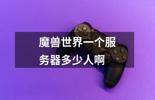 魔兽世界一个服务器多少人啊-第1张-游戏信息-龙启网