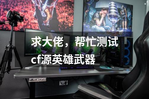 求大佬,帮忙测试cf源英雄武器-第1张-游戏信息-龙启网