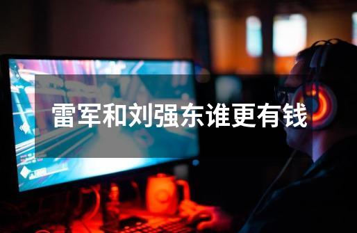 雷军和刘强东谁更有钱-第1张-游戏信息-龙启网