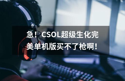 急！CSOL超级生化完美单机版买不了枪啊！-第1张-游戏信息-龙启网