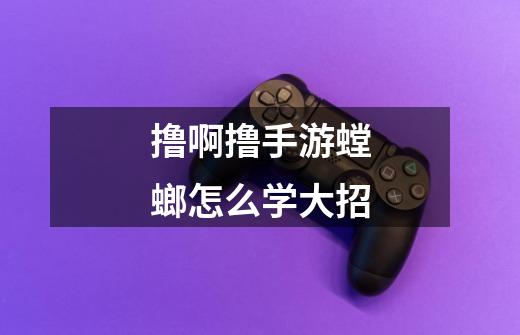撸啊撸手游螳螂怎么学大招-第1张-游戏信息-龙启网