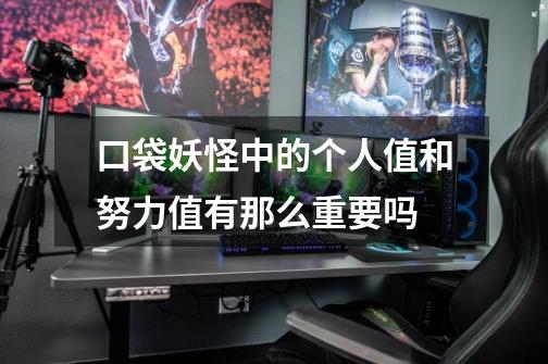 口袋妖怪中的个人值和努力值有那么重要吗-第1张-游戏信息-龙启网