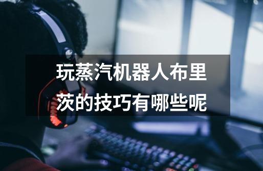 玩蒸汽机器人布里茨的技巧有哪些呢-第1张-游戏信息-龙启网
