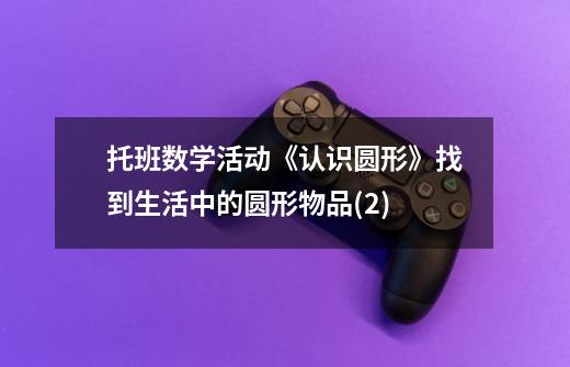 托班数学活动《认识圆形》找到生活中的圆形物品(2)-第1张-游戏信息-龙启网