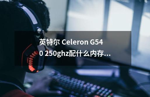 英特尔 Celeron G540 2.50ghz配什么内存条-第1张-游戏信息-龙启网