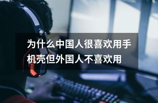为什么中国人很喜欢用手机壳但外国人不喜欢用-第1张-游戏信息-龙启网