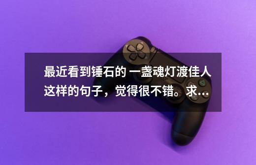 最近看到锤石的 一盏魂灯渡佳人这样的句子，觉得很不错。求一个皮城女警凯特琳的和锤石的-第1张-游戏信息-龙启网