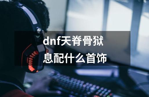 dnf天脊骨狱息配什么首饰-第1张-游戏信息-龙启网