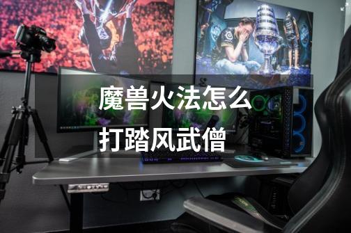 魔兽火法怎么打踏风武僧-第1张-游戏信息-龙启网